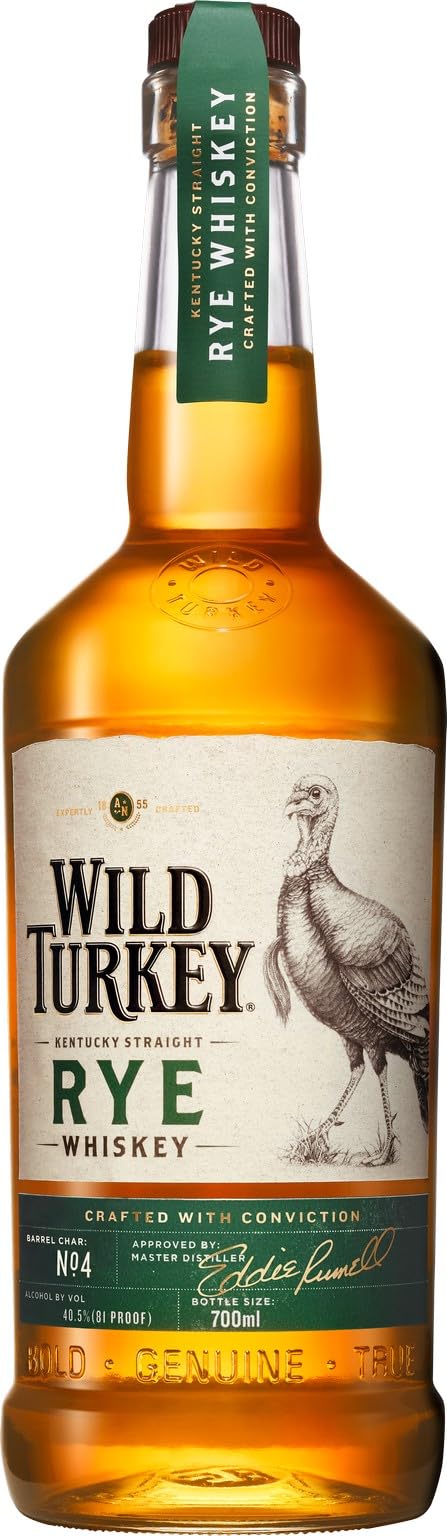 ウイスキー WILD TURKEY STRAIGHT RYE WHISKEY Whiskey Bourbon Wild Turkey Rye Wild Turkey Rye Sabor Caramelo